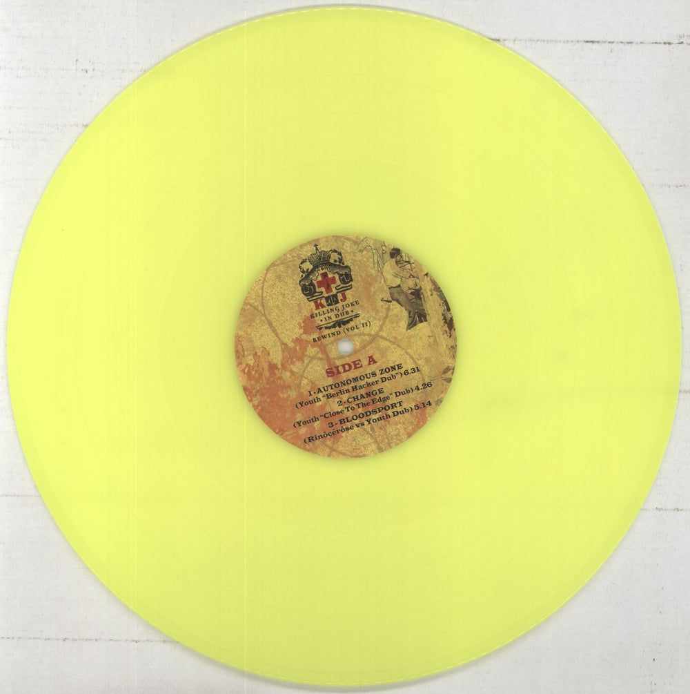 Killing Joke In Dub Rewind [Vol II] - Neon Yellow Vinyl UK 2-LP vinyl record set (Double LP Album) KIL2LIN860926