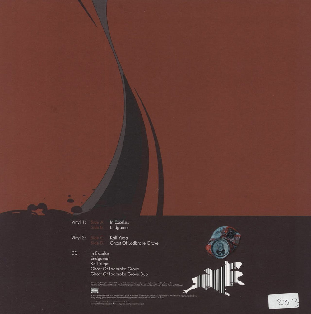 Killing Joke In Excelsis - 2 x 10" Red Vinyl + CD UK 10" vinyl single (10 inch record) 602527414645
