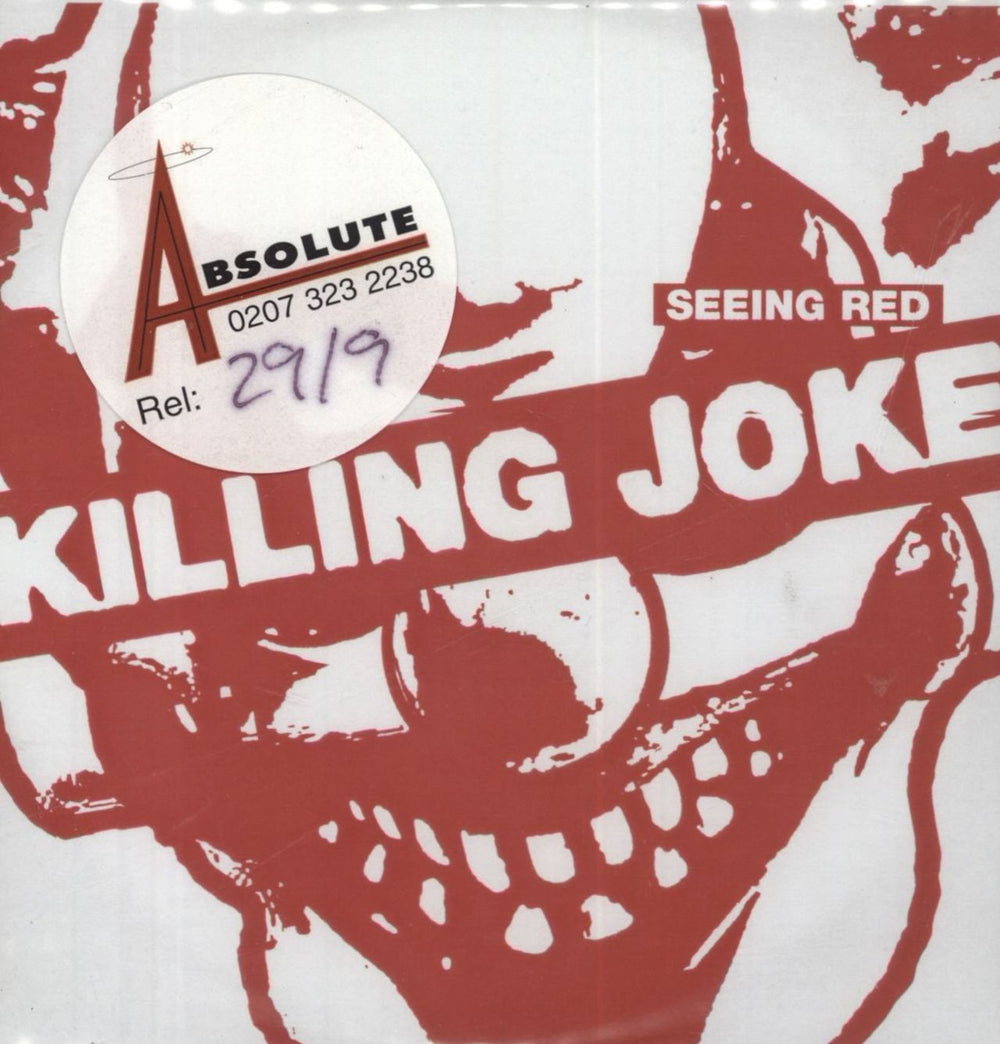 Killing Joke Seeing Red - 4-track UK Promo CD-R acetate ZUMAP005