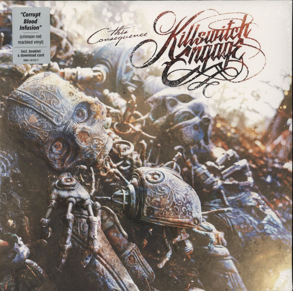 Killswitch Engage This Consequence - Crimson Red Marble [Corrupt Blood Infusion] Vinyl - Sealed UK vinyl LP album (LP record) 3984-16123-1
