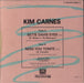 Kim Carnes Bette Davis Eyes French 7" vinyl single (7 inch record / 45)