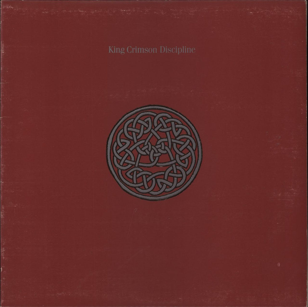 King Crimson Discipline - embossed p/s - VG UK vinyl LP album (LP record) EGLP49