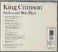 King Crimson Starless And Bible Black UK CD album (CDLP) KNCCDST833501