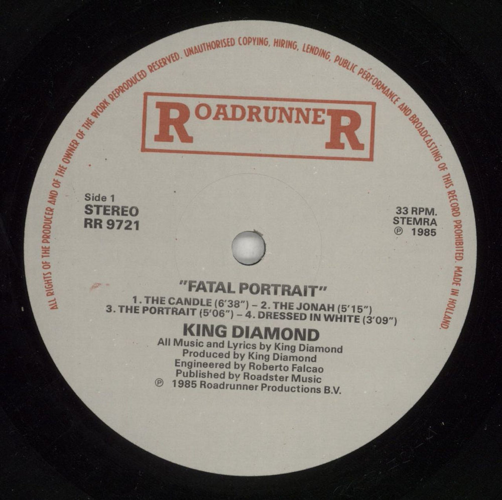 King Diamond Fatal Portrait Dutch vinyl LP album (LP record) KDILPFA606771