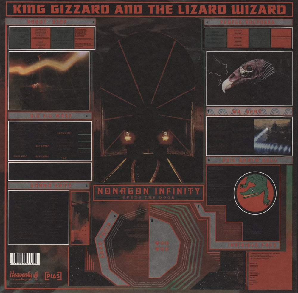 King Gizzard And The Lizard Wizard Nonagon Infinity - Rancid Rainwater Eco Mix Vinyl UK vinyl LP album (LP record)