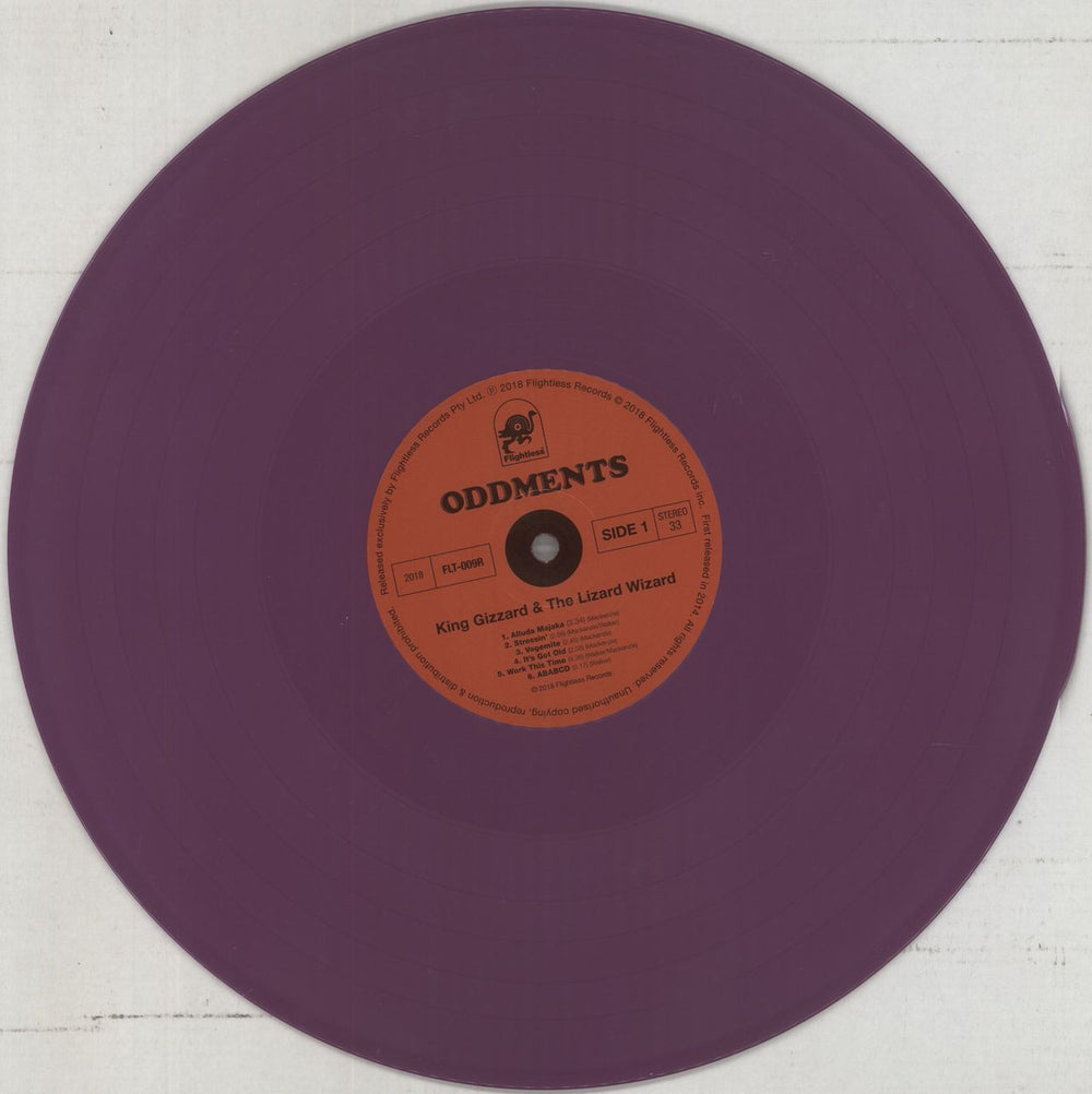 King Gizzard And The Lizard Wizard Oddments - Purple Vinyl Australian vinyl LP album (LP record) KZSLPOD860318