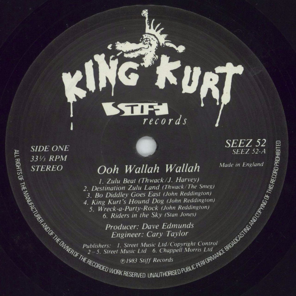 King Kurt Ooh Wallahwallah UK vinyl LP album (LP record) K-KLPOO458211