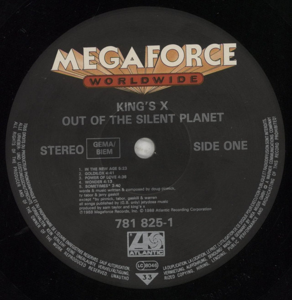 King's X Out Of The Silent Planet German vinyl LP album (LP record) KC0LPOU480144