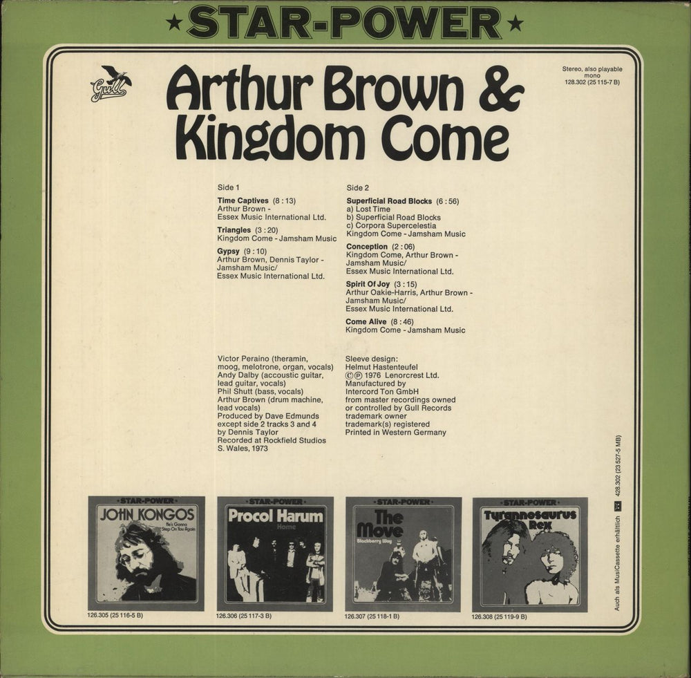 Kingdom Come (Arthur Brown) Journey German vinyl LP album (LP record)