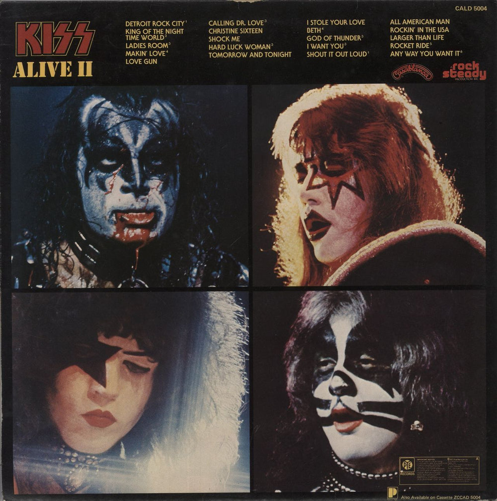 Kiss Alive II + Booklet + Stickered sleeve - EX UK 2-LP vinyl record set (Double LP Album)