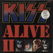 Kiss Alive II + Booklet + Stickered sleeve - EX UK 2-LP vinyl record set (Double LP Album) CALD5004