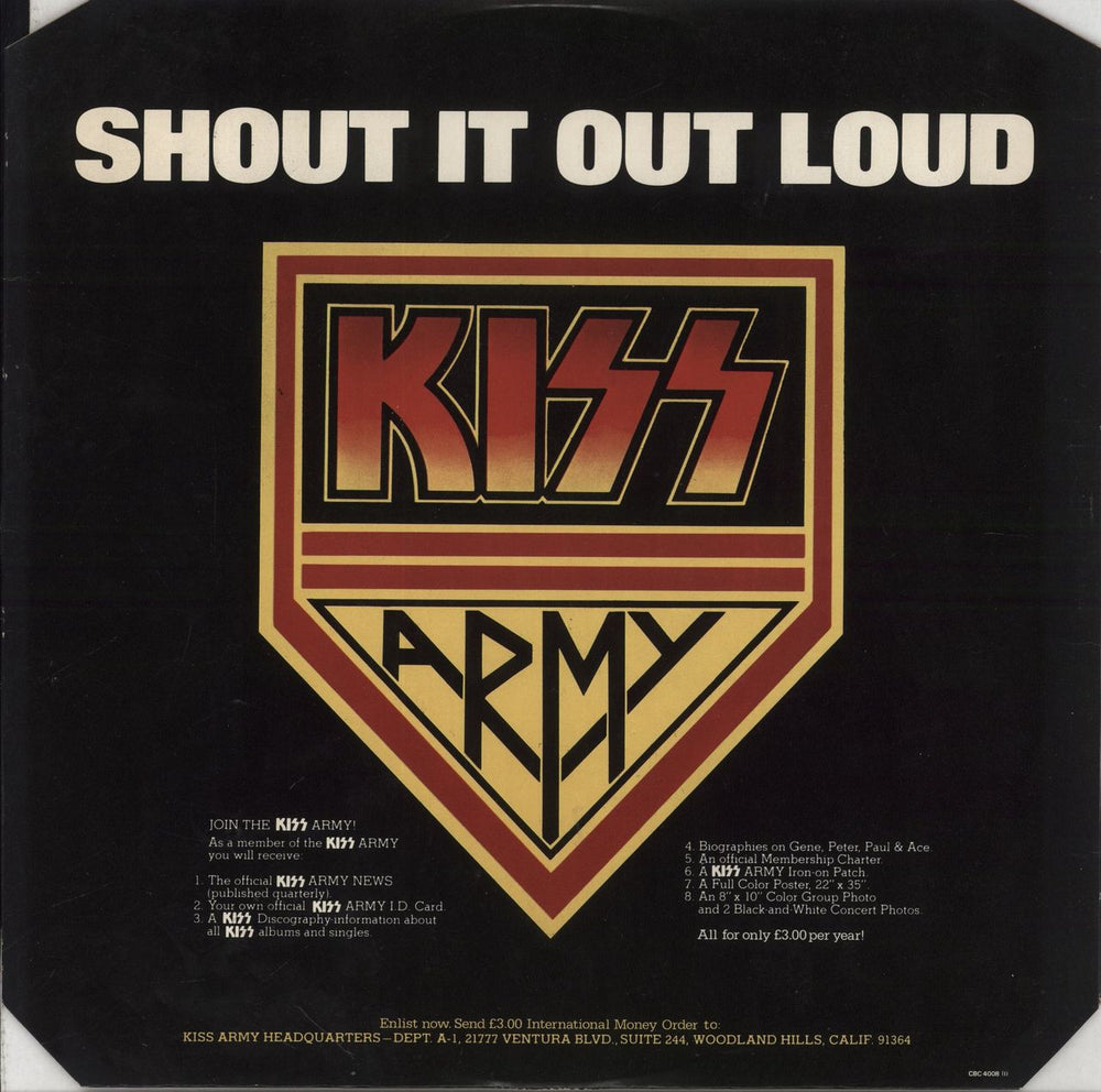 Kiss Destroyer - 1st - EX UK vinyl LP album (LP record)