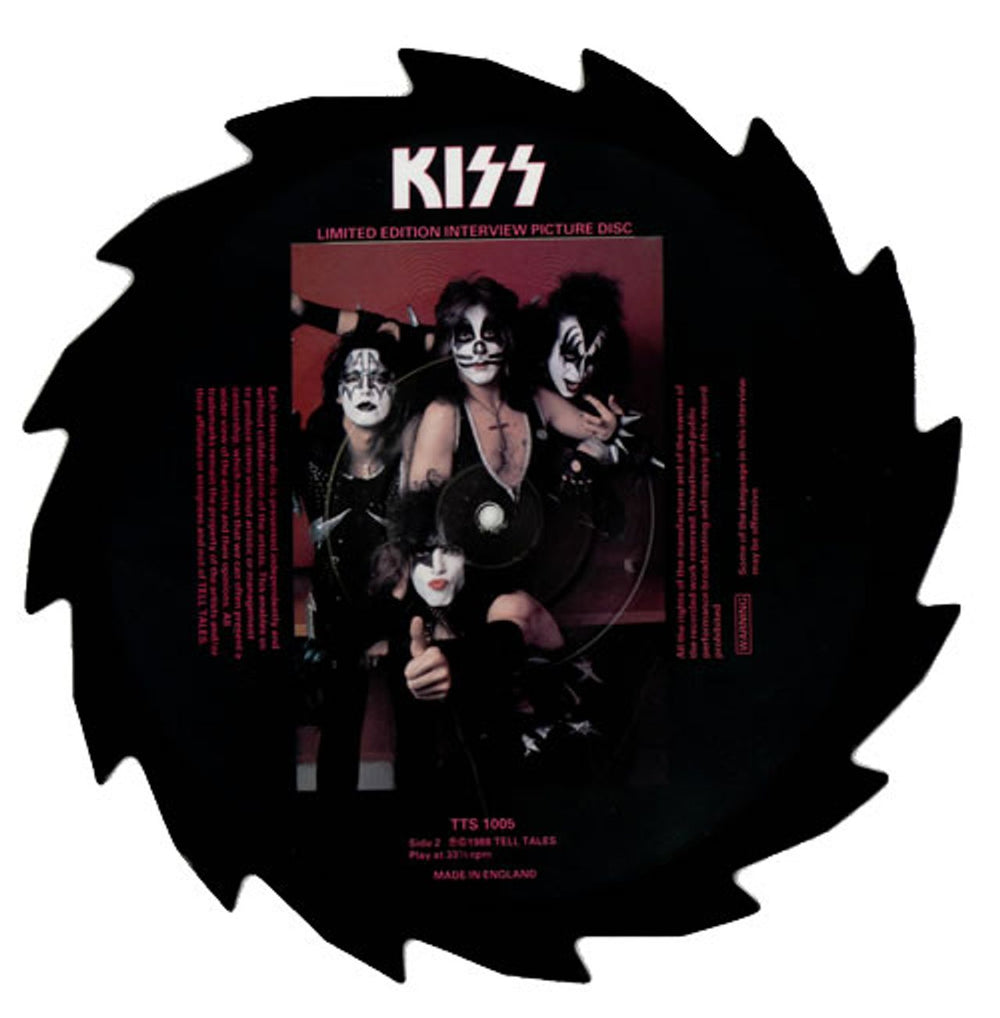 Kiss Interview Picture Disc UK shaped picture disc (picture disc vinyl record) KISSHIN473985