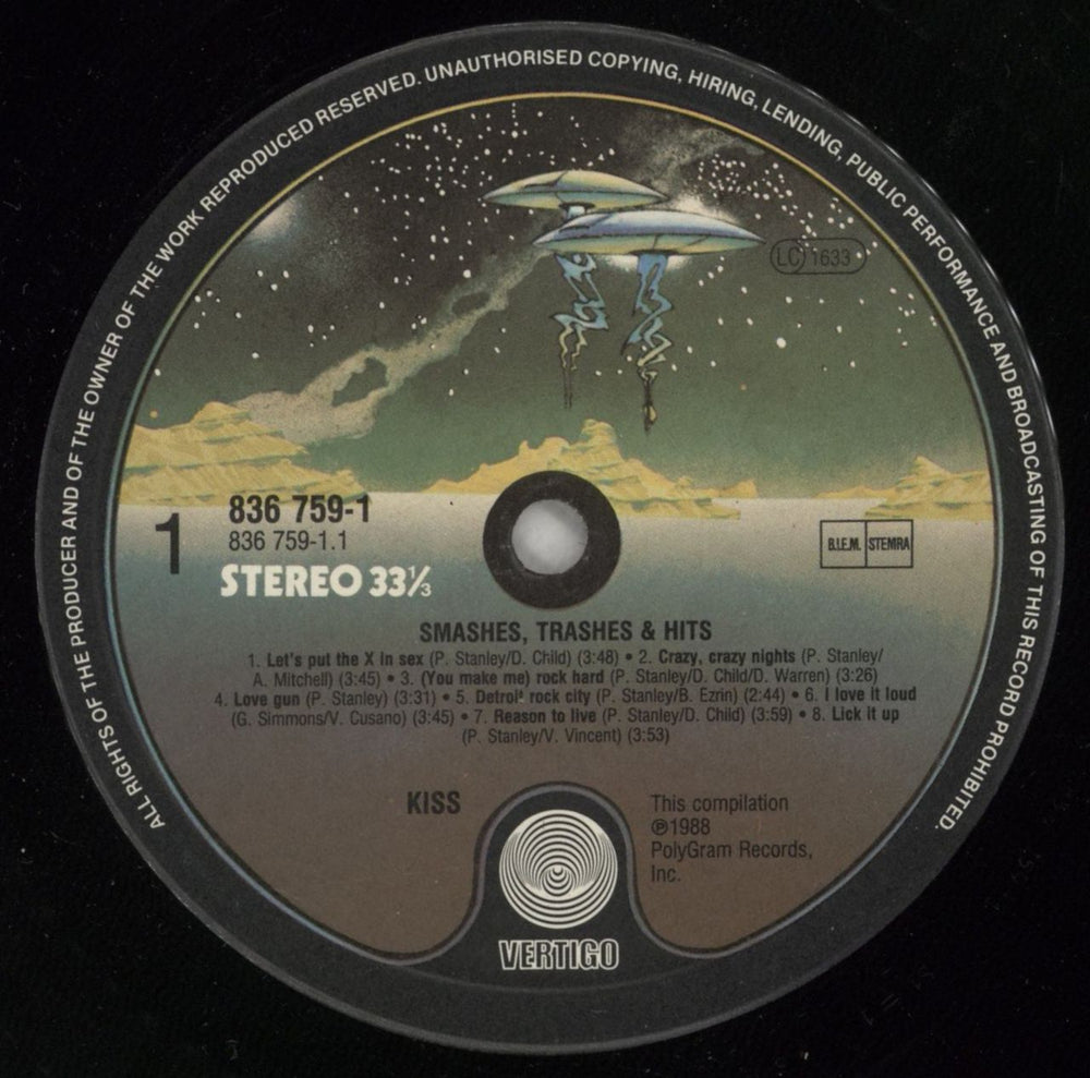 Kiss Smashes, Thrashes & Hits - VG UK vinyl LP album (LP record) KISLPSM873974