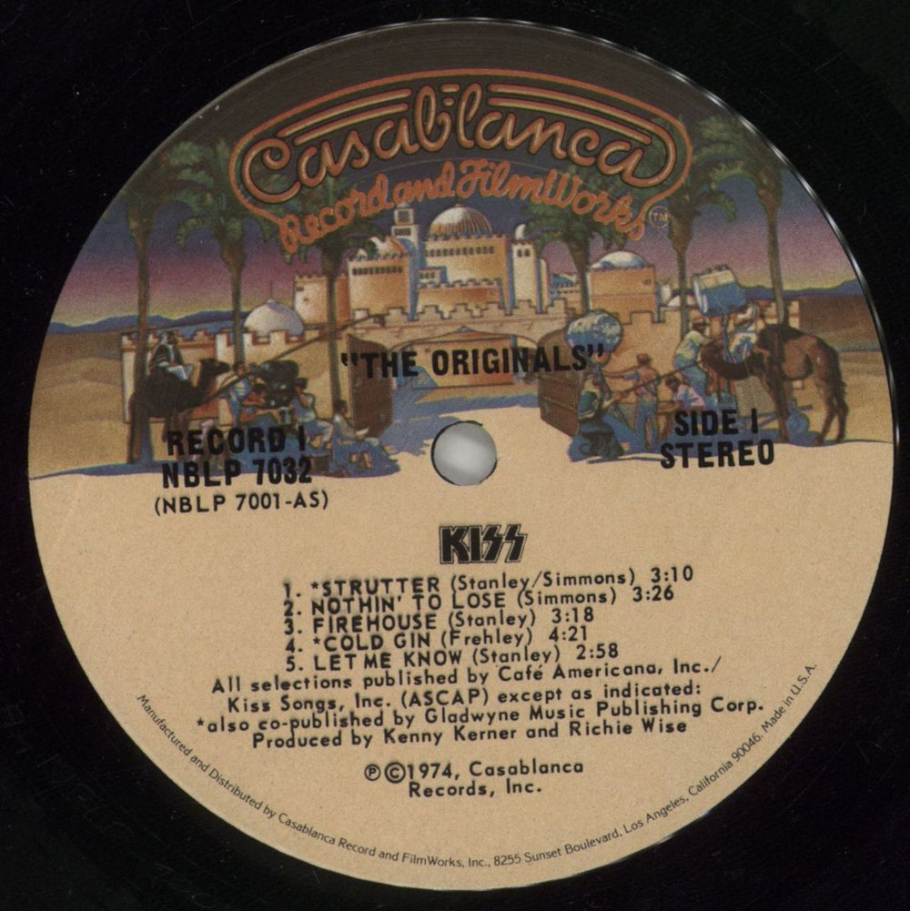 Kiss The Originals - Second Printing US vinyl LP album (LP record) KISLPTH12213