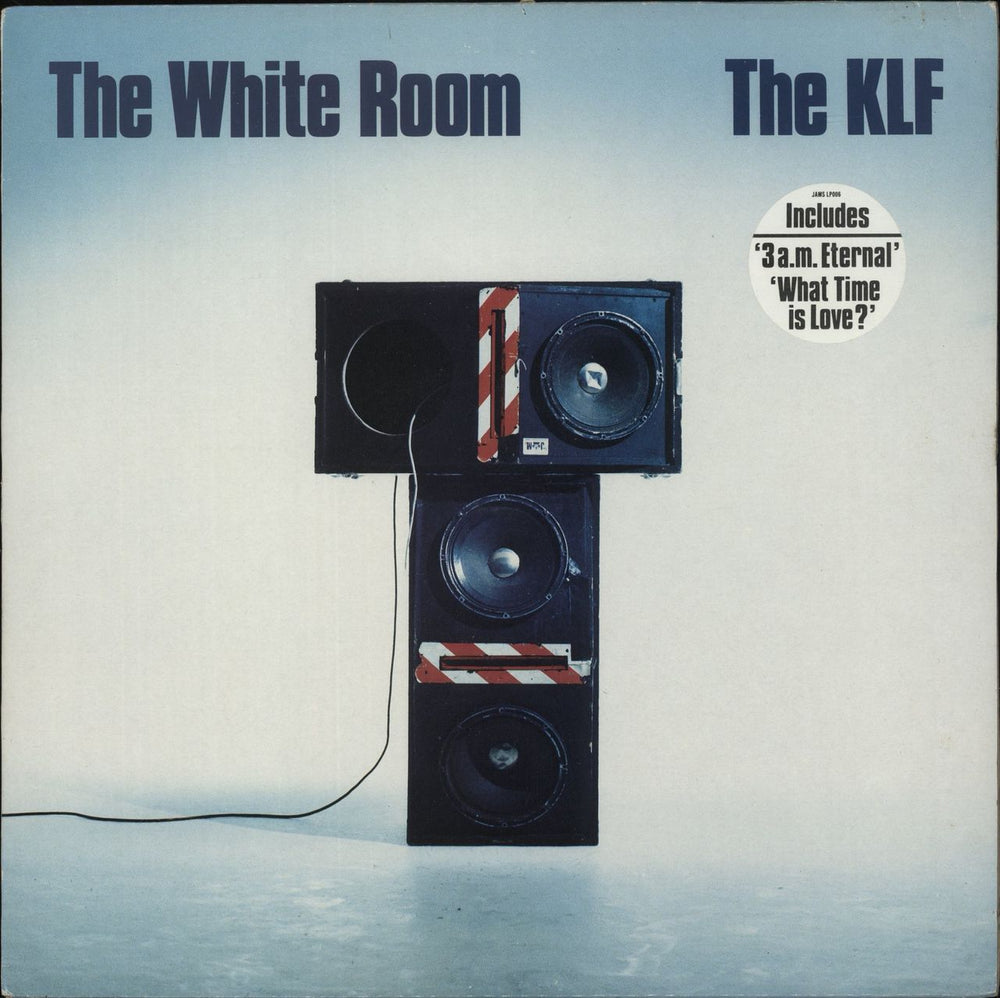 KLF The White Room - Hype Sticker + insert - EX UK vinyl LP album (LP record) JAMSLP006