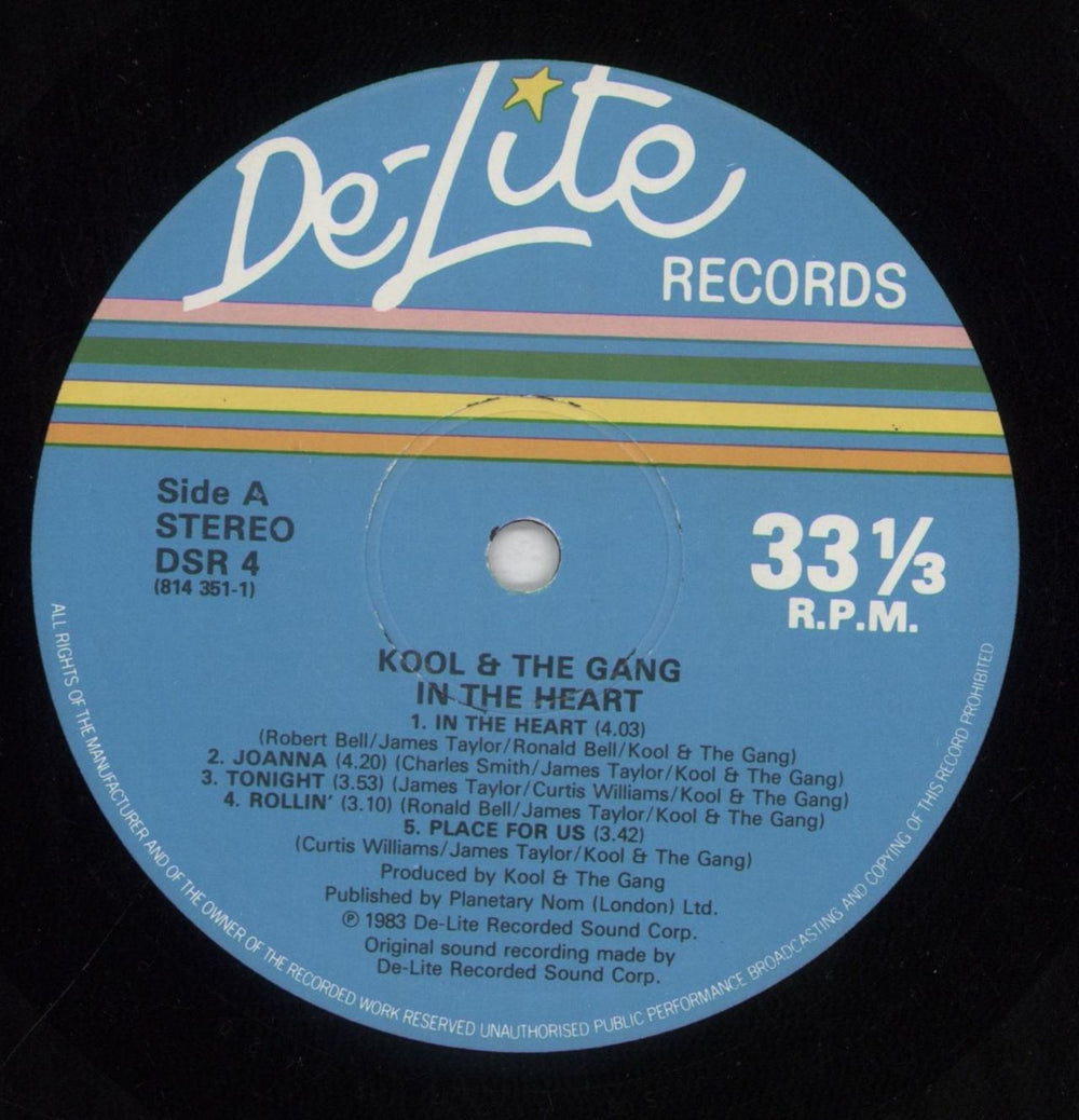 Kool & The Gang In The Heart UK vinyl LP album (LP record) KOOLPIN388427