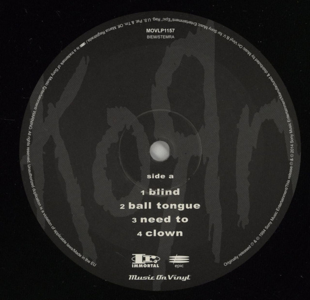 Korn Korn - 180g Dutch 2-LP vinyl record set (Double LP Album) KOR2LKO778227