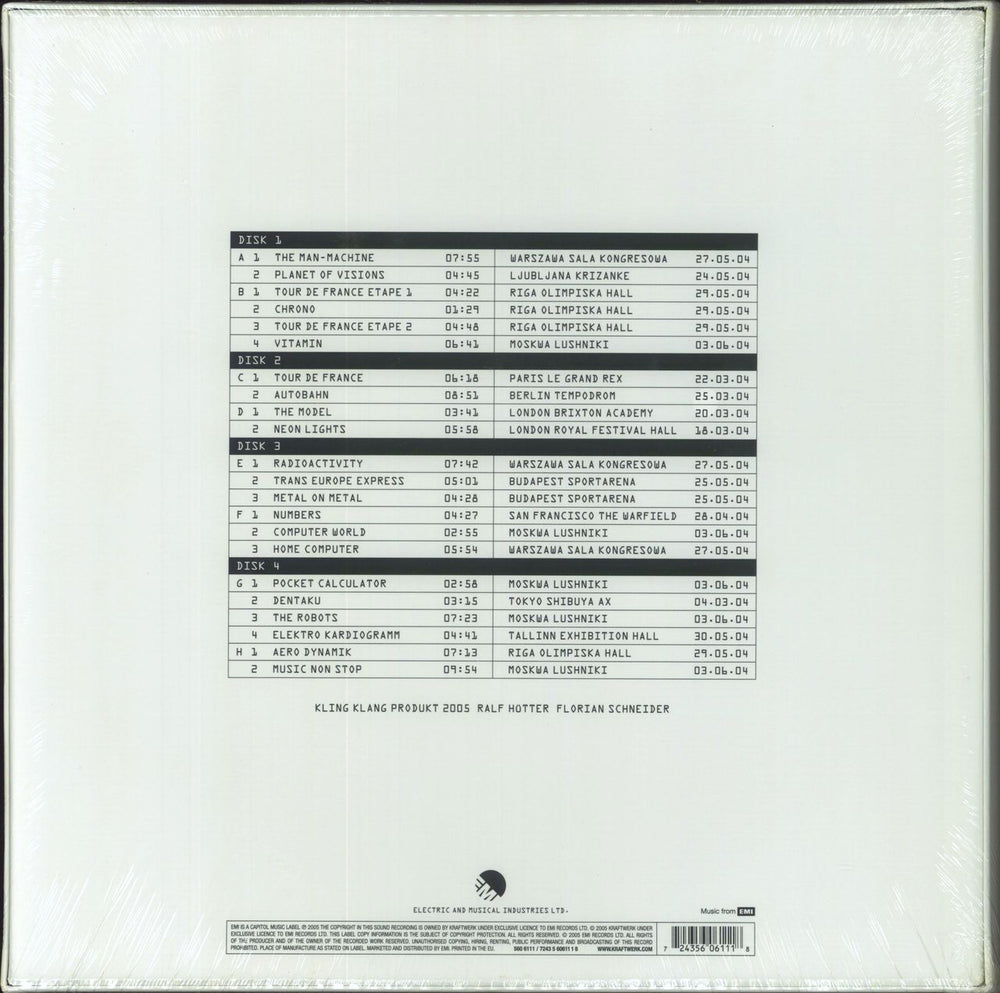 Kraftwerk Minimum Maximum - shrink UK Vinyl Box Set 724356061118