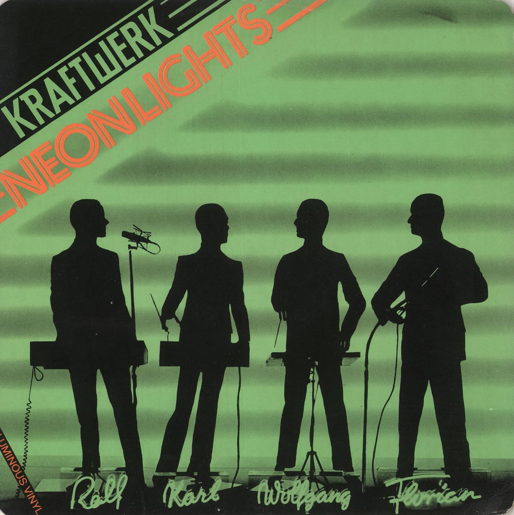 Kraftwerk Neon Lights - Luminous - EX UK 12" vinyl single (12 inch record / Maxi-single) 12CL15998