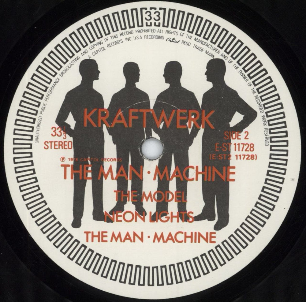 Kraftwerk The Man-Machine + Inner - EX Sleeve / EX- Vinyl UK vinyl LP album (LP record)