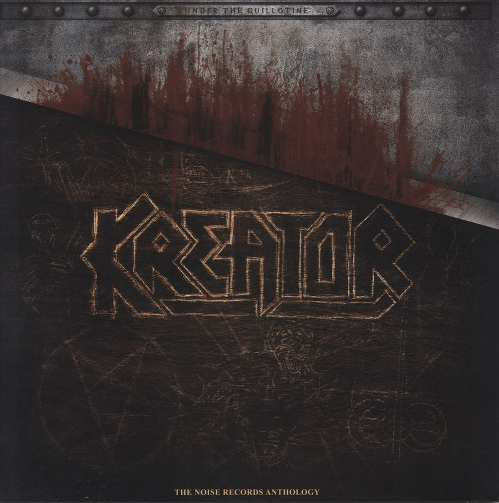 Kreator Under The Guillotine - Splatter Vinyl UK 2-LP vinyl record set (Double LP Album) NOISE2LP101