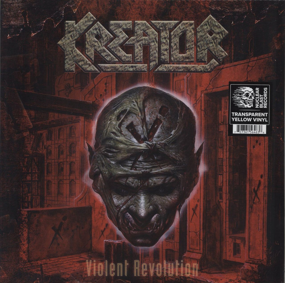 Kreator Violent Revolution - Yellow Vinyl - Sealed UK 2-LP vinyl record set (Double LP Album) NBR56463