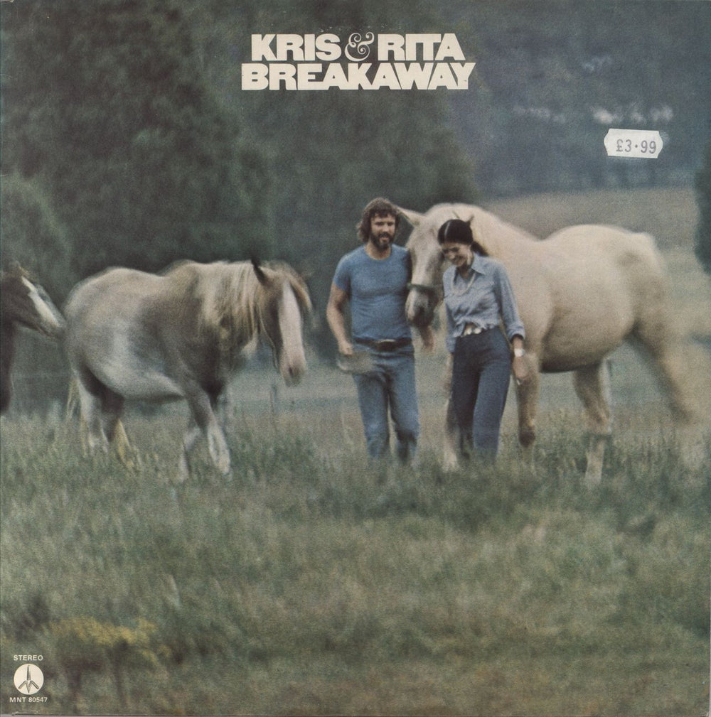 Kris Kristofferson & Rita Coolidge Breakaway UK vinyl LP album (LP record) MNT80547