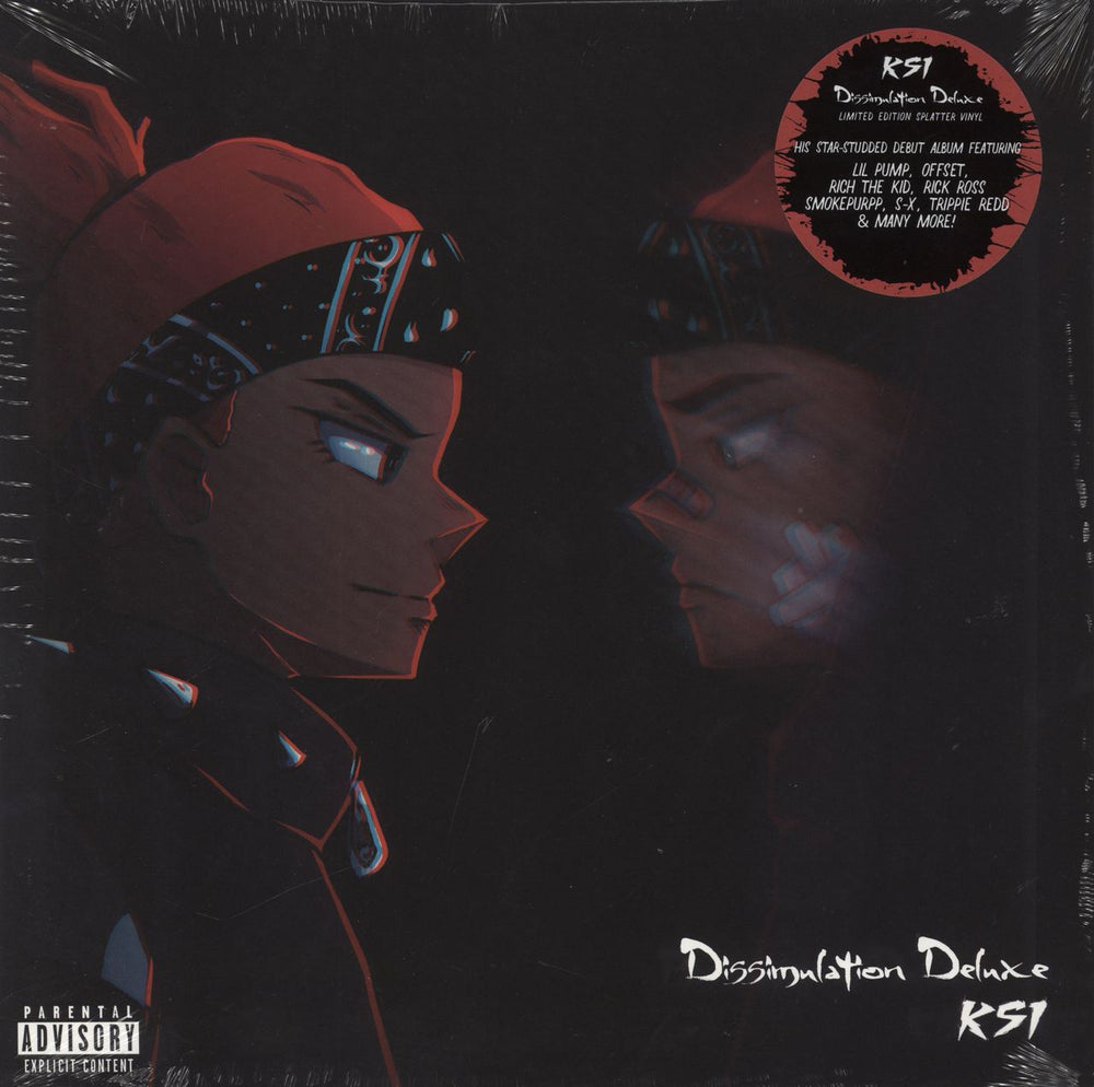 KSI Dissumulation - Silver & Red Splatter Vinyl - Sealed UK vinyl LP album (LP record) 538889591