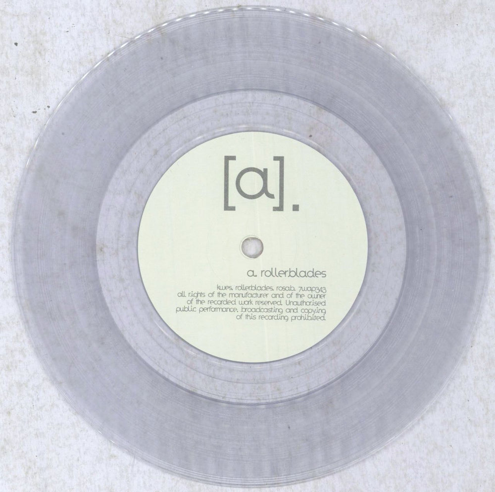 Kwes. Rollerblades - Clear Vinyl UK 7" vinyl single (7 inch record / 45) OXF07RO848166