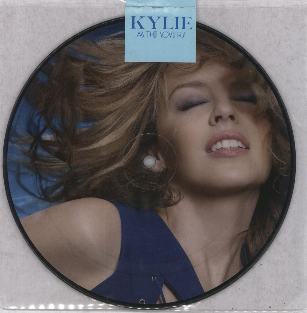 Kylie Minogue All The Lovers - Title Stickered UK 7" vinyl picture disc (7 inch picture disc single) RPD6817