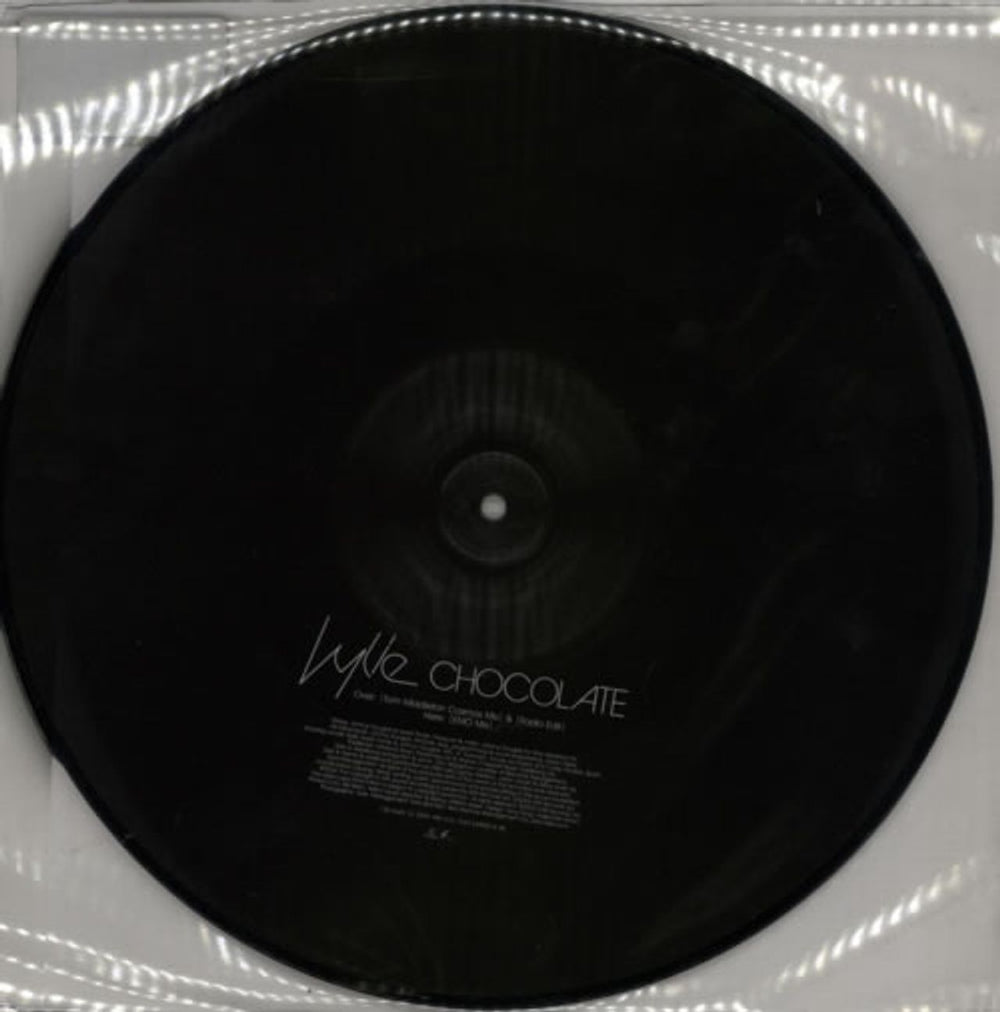 Kylie Minogue Chocolate UK 12" vinyl picture disc (12 inch picture record) KYL2PCH290923