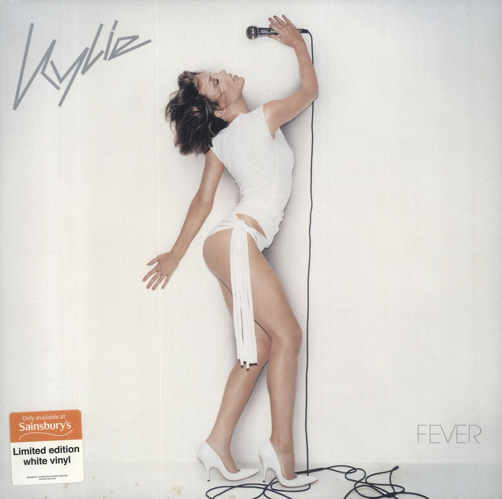 Kylie Minogue Fever - White Vinyl UK vinyl LP album (LP record) 0190295846428