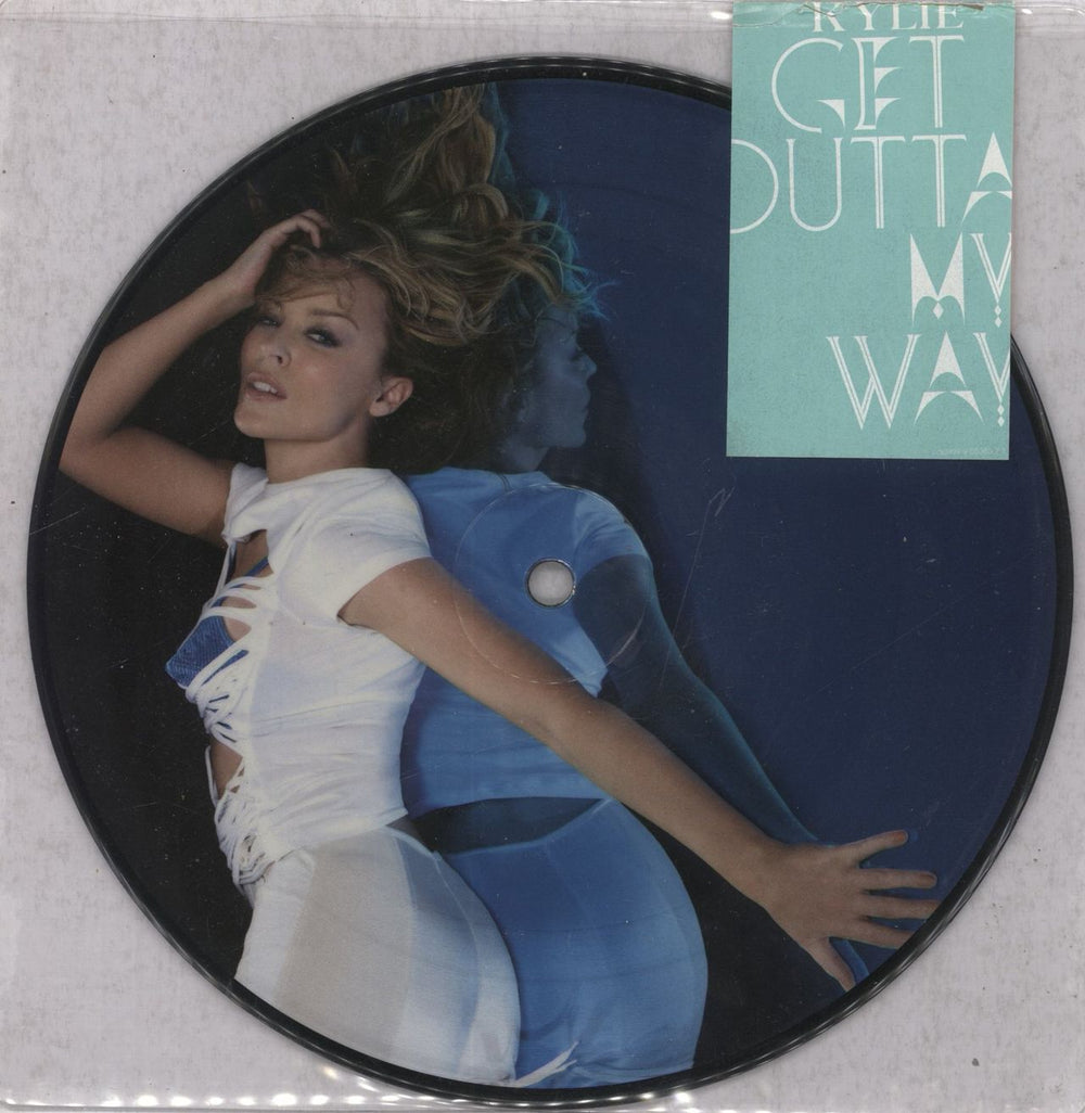 Kylie Minogue Get Outta My Way - Title Stickered UK 7" vinyl picture disc (7 inch picture disc single) R6826