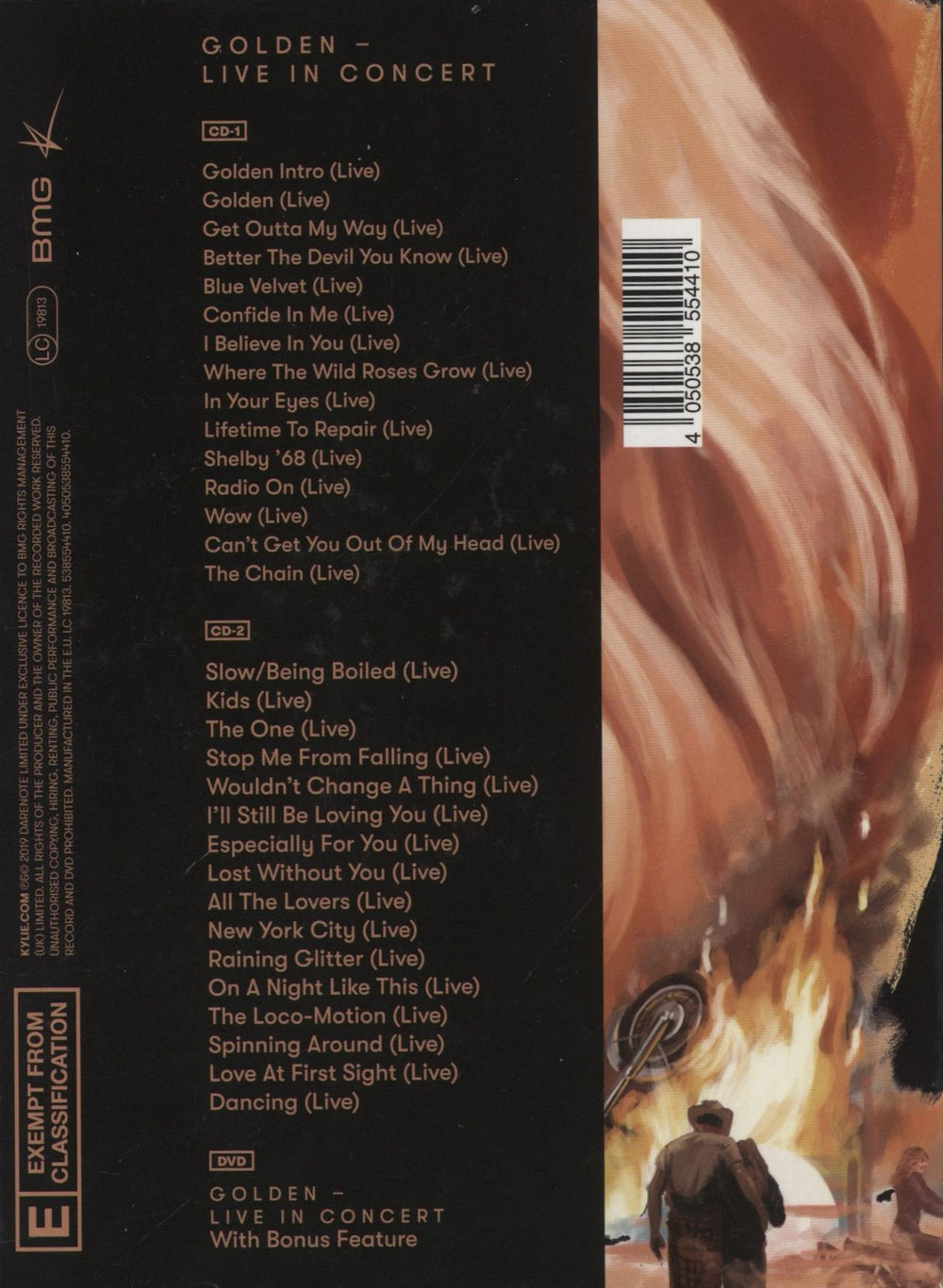 Kylie Minogue Golden - Live In Concert UK 3-disc CD/DVD Set 4050538554410