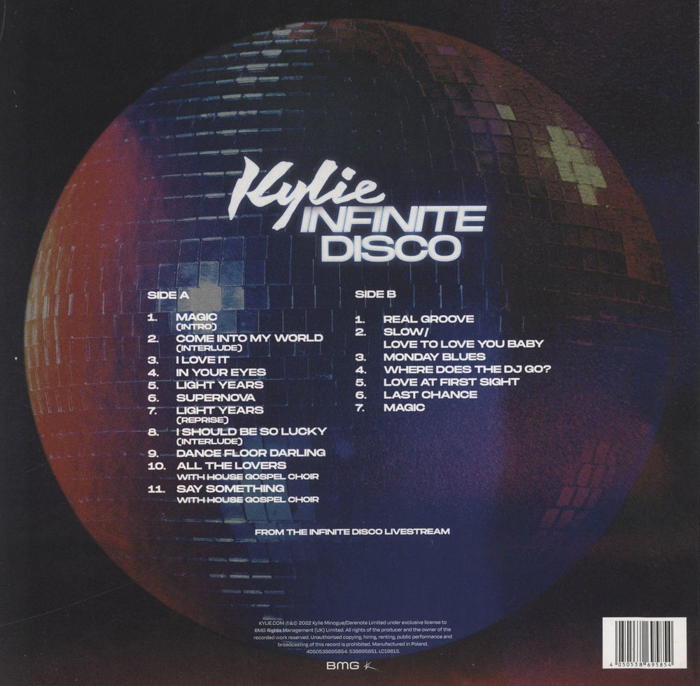 Kylie Minogue Infinite Disco - Clear Vinyl UK vinyl LP album (LP record) 4050538695854