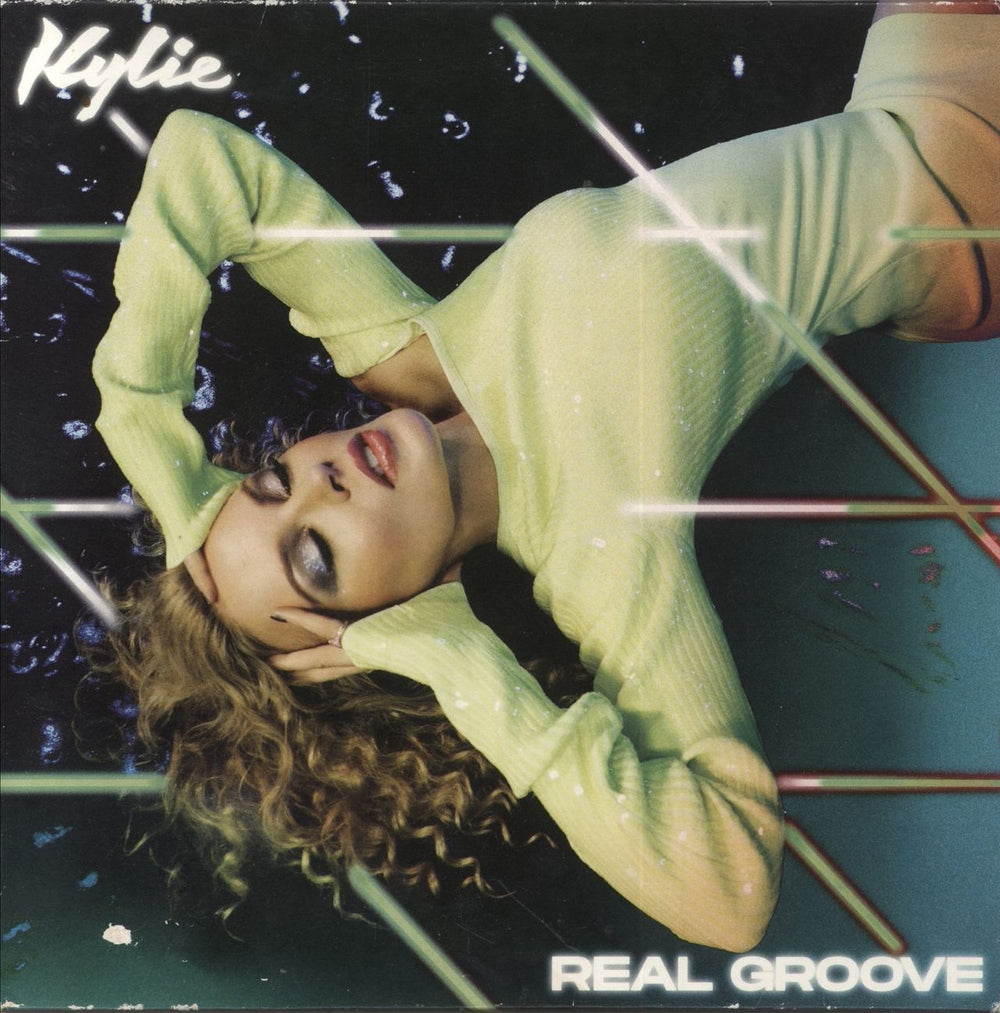Kylie Minogue Real Groove - Green Vinyl - VG UK 7" vinyl single (7 inch record / 45) 538669601