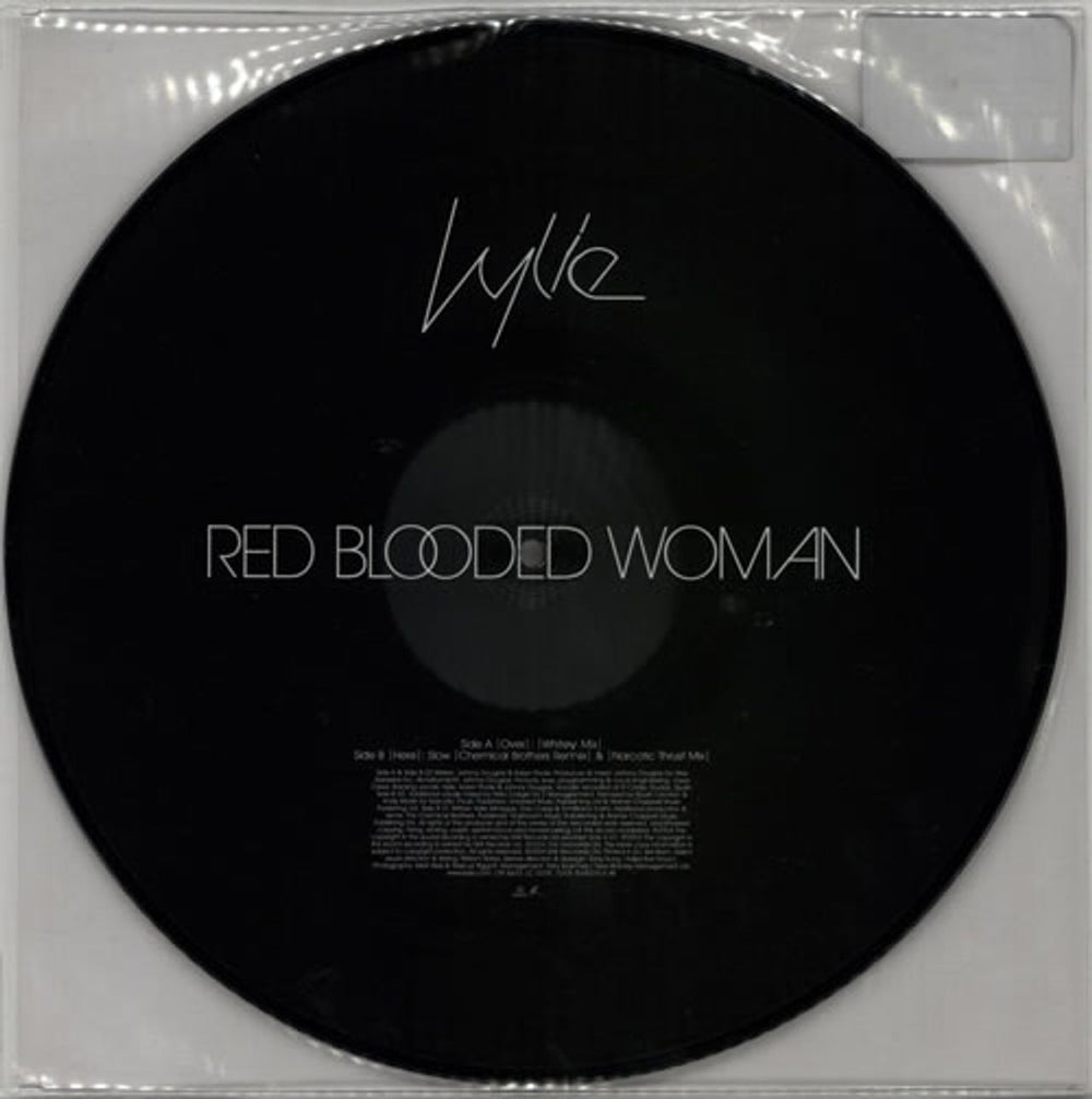 Kylie Minogue Red Blooded Woman UK 12" vinyl picture disc (12 inch picture record) KYL2PRE274401