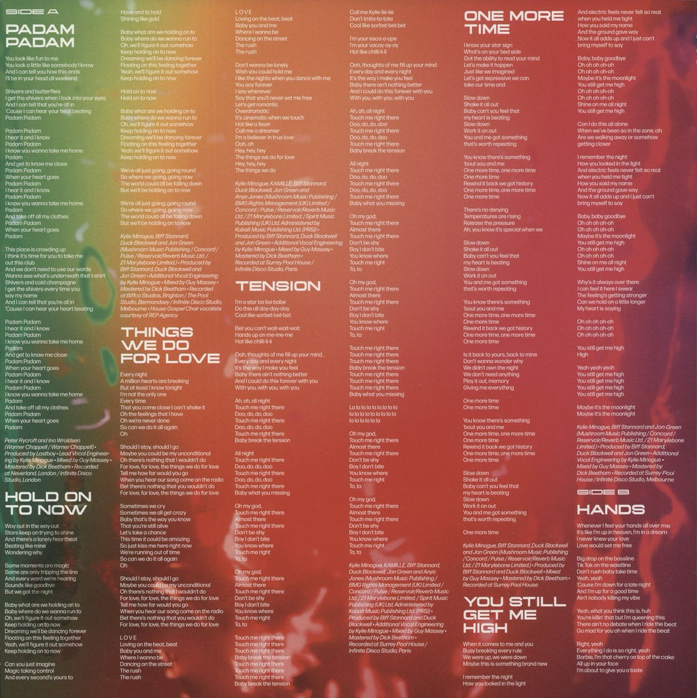 Kylie Minogue Tension - Webstore Exclusive + Autographed Print UK vinyl LP album (LP record) 2023