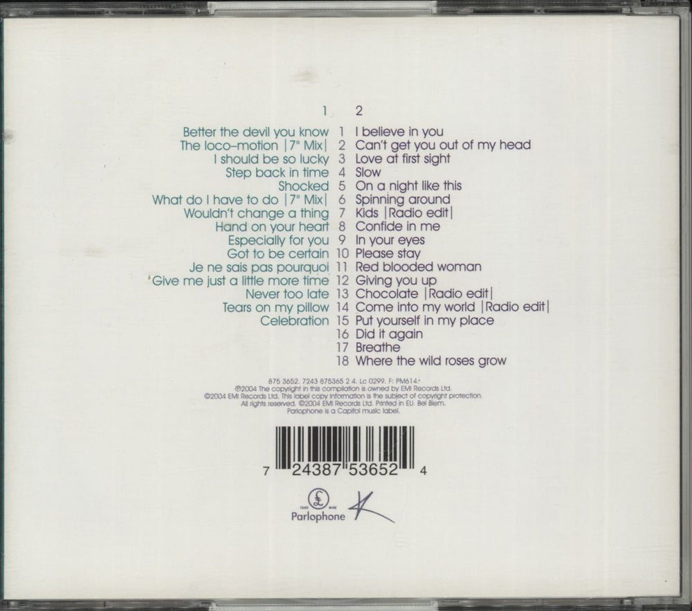 Kylie Minogue Ultimate Kylie UK 2 CD album set (Double CD) 724387536524