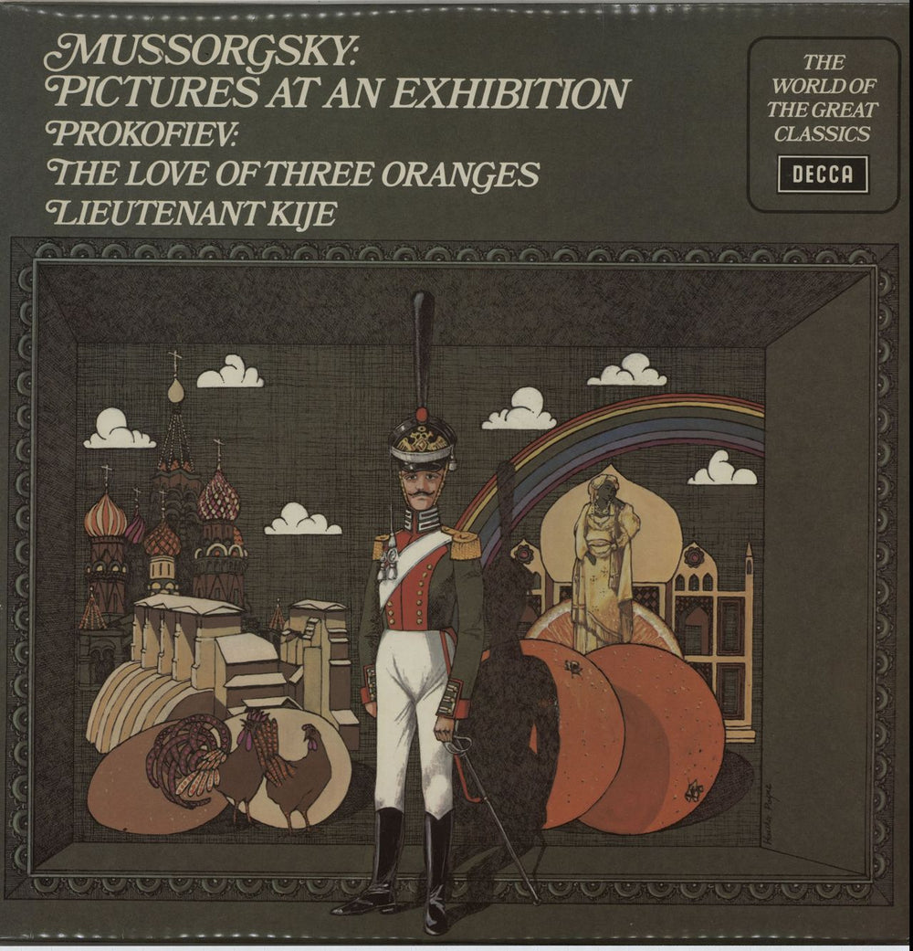 L'Orchestre De La Suisse Romande Mussorgsky: Pictures At An Exhibition/ Prokofiev: Lieutenant Kije/ The Love Of Three Oranges UK vinyl LP album (LP record) SPA229