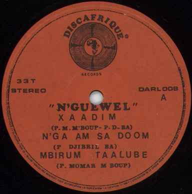 L'Orchestre N'Guewel De Dakar Xadim African vinyl LP album (LP record) 9BQLPXA881302