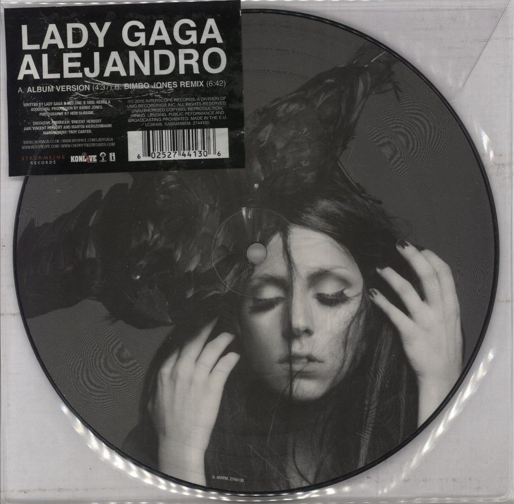 Lady Gaga Alejandro UK 7" vinyl picture disc (7 inch picture disc single) 2744130