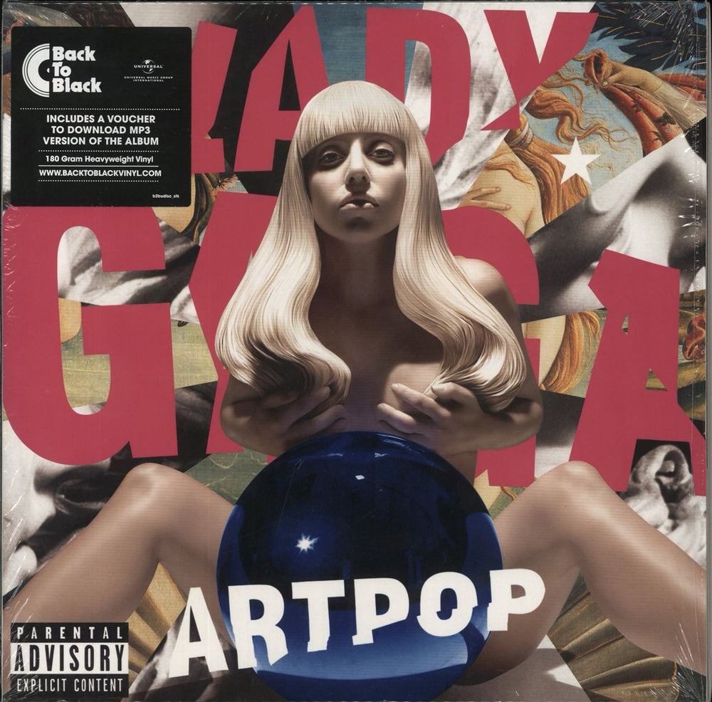 Lady Gaga Artpop - [2019 Reissue] - 180 Gram Vinyl UK 2-LP vinyl record set (Double LP Album) 00602577517051