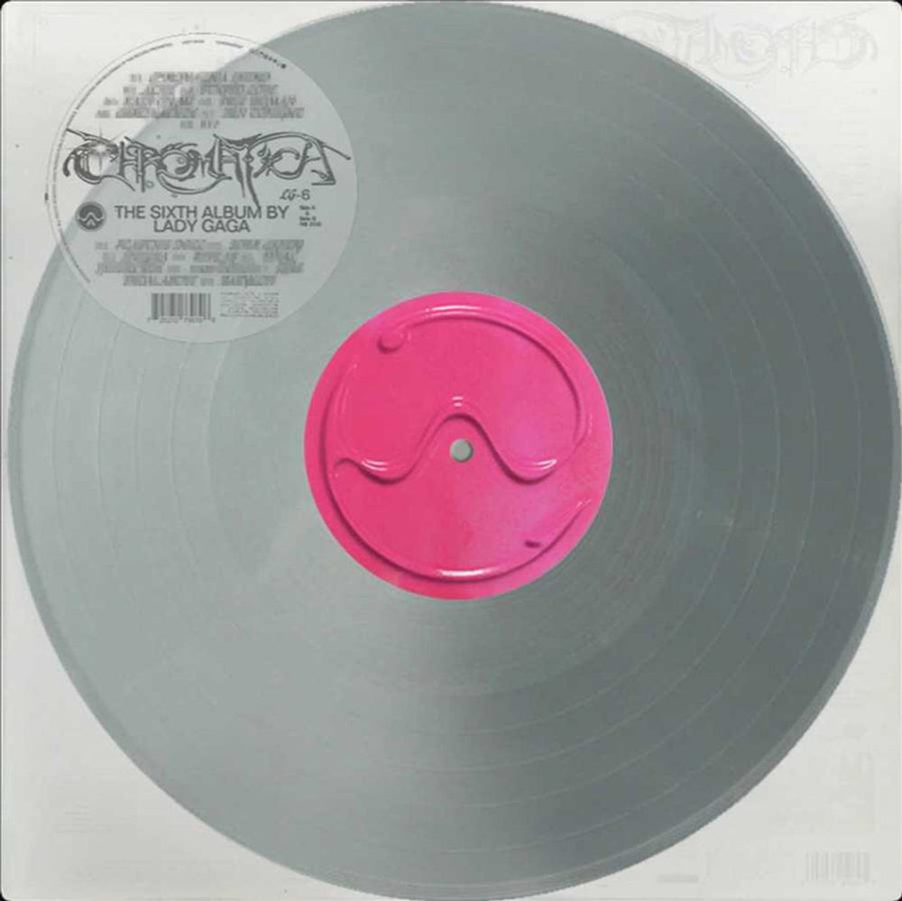 Lady Gaga Chromatica - Silver Vinyl UK vinyl LP album (LP record) LG-6/B0031977-01