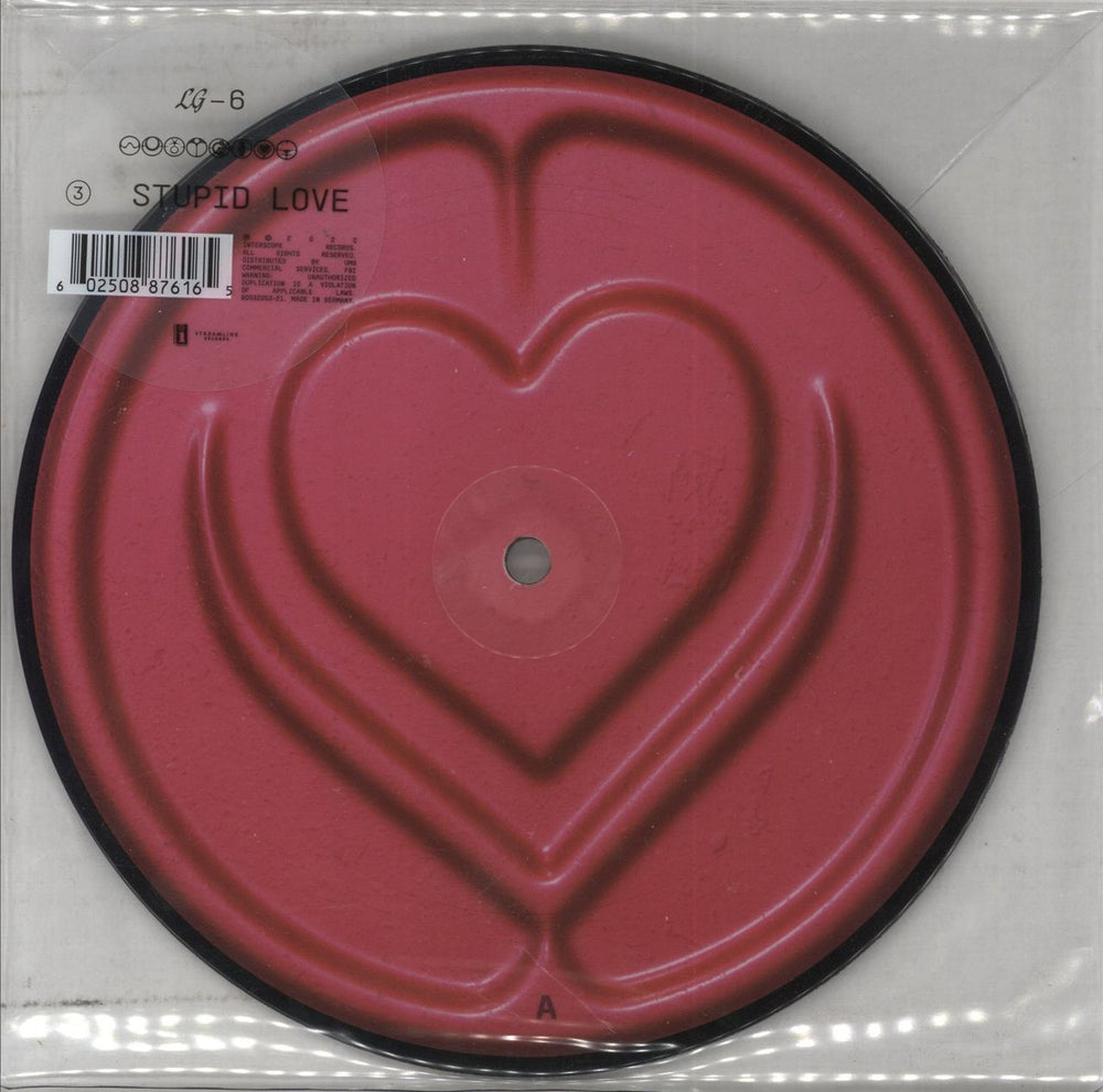 Lady Gaga Stupid Love US 7" vinyl picture disc (7 inch picture disc single) B0032053-21