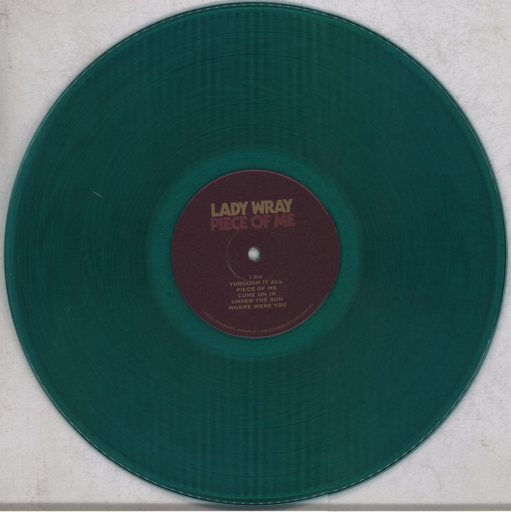 Lady Wray Piece Of Me - Deep Emerald Green Vinyl US vinyl LP album (LP record) 64JLPPI840210