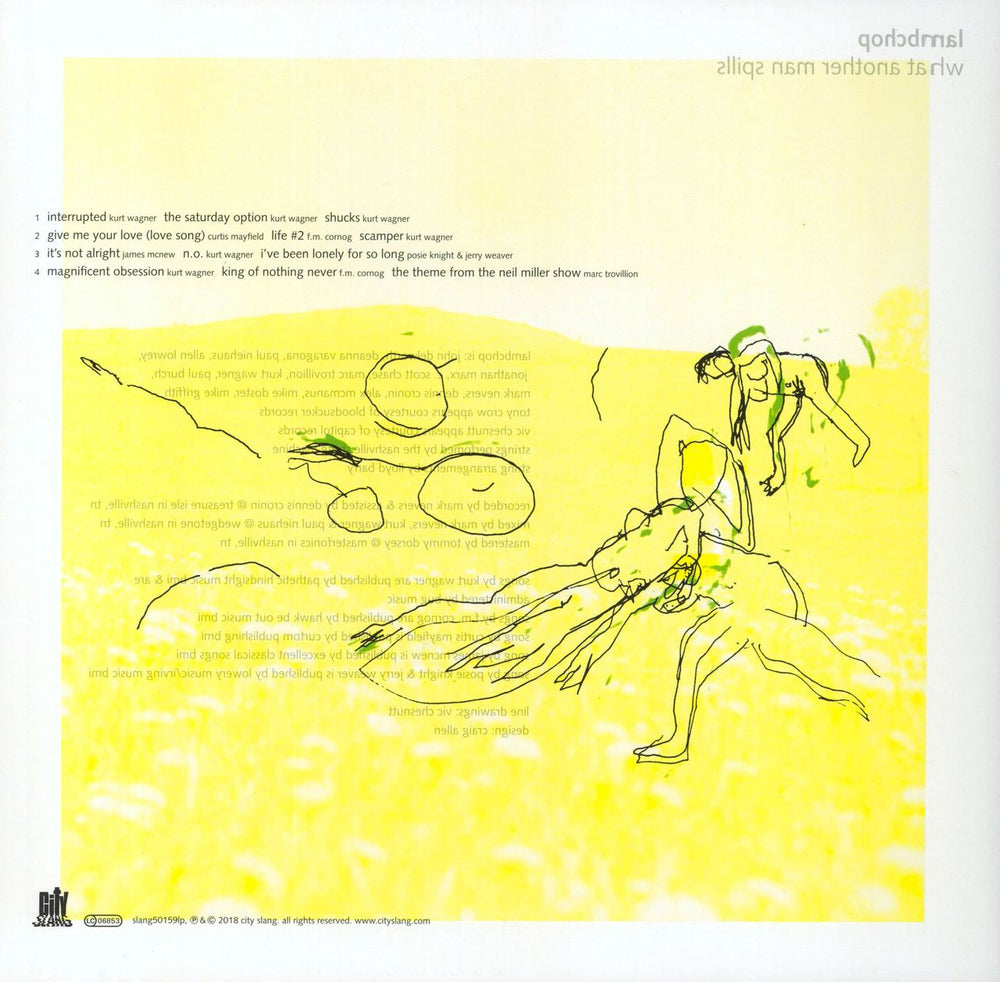 Lambchop What Another Man Spills - Yellow and Clear vinyl German vinyl LP album (LP record) 718750871114