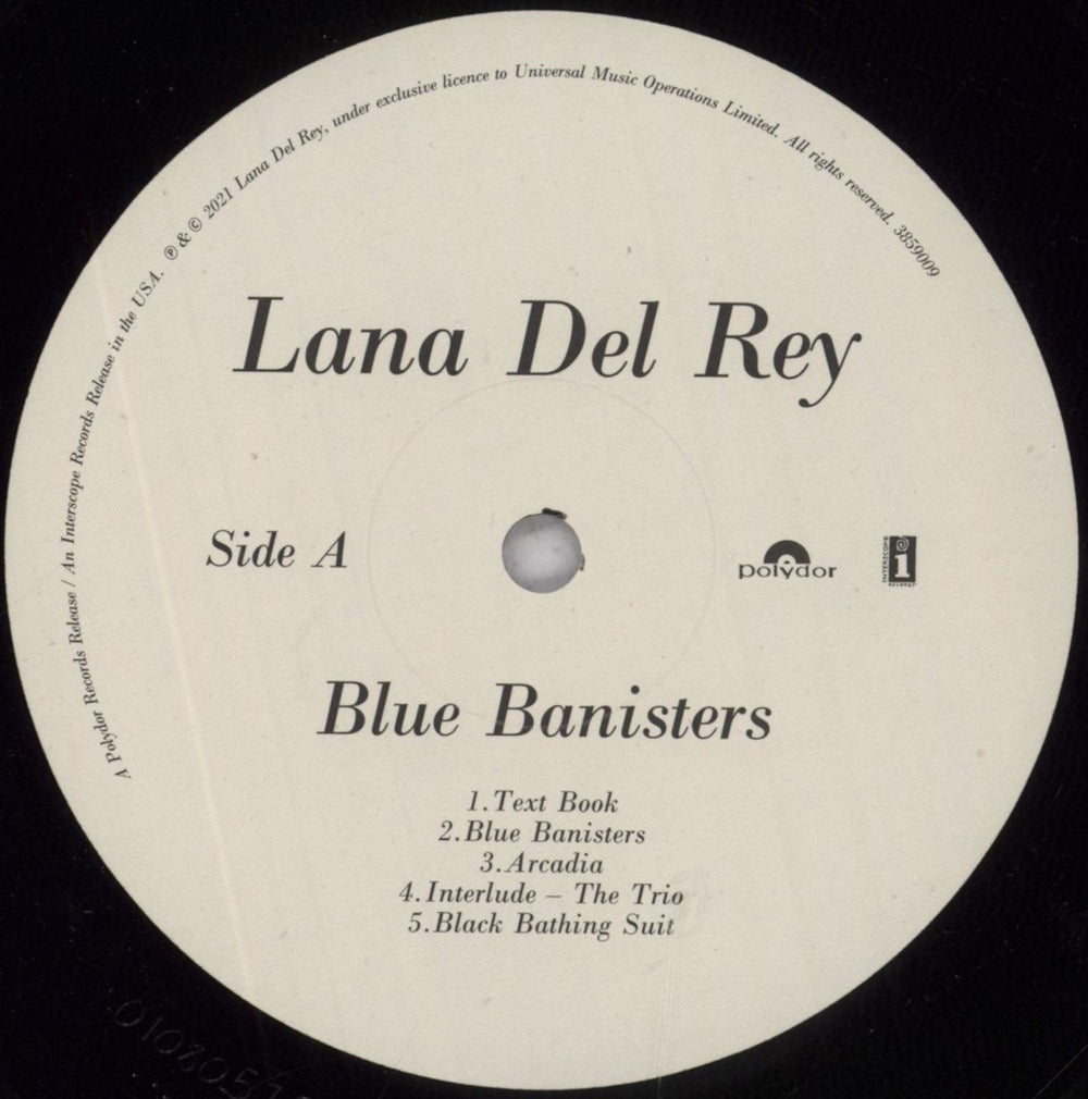 Lana Del Rey Blue Banisters - Black Vinyl - Sealed UK 2-LP vinyl record set (Double LP Album) L3X2LBL837867