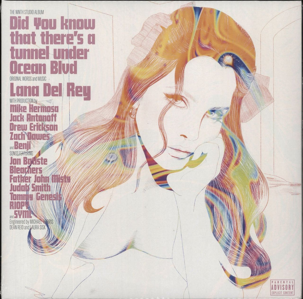 Lana Del Rey Did You Know That There's A Tunnel Under Ocean Blvd - Orange Vinyl 'Festival Edition' - Sealed UK 2-LP vinyl record set (Double LP Album) 602465249149